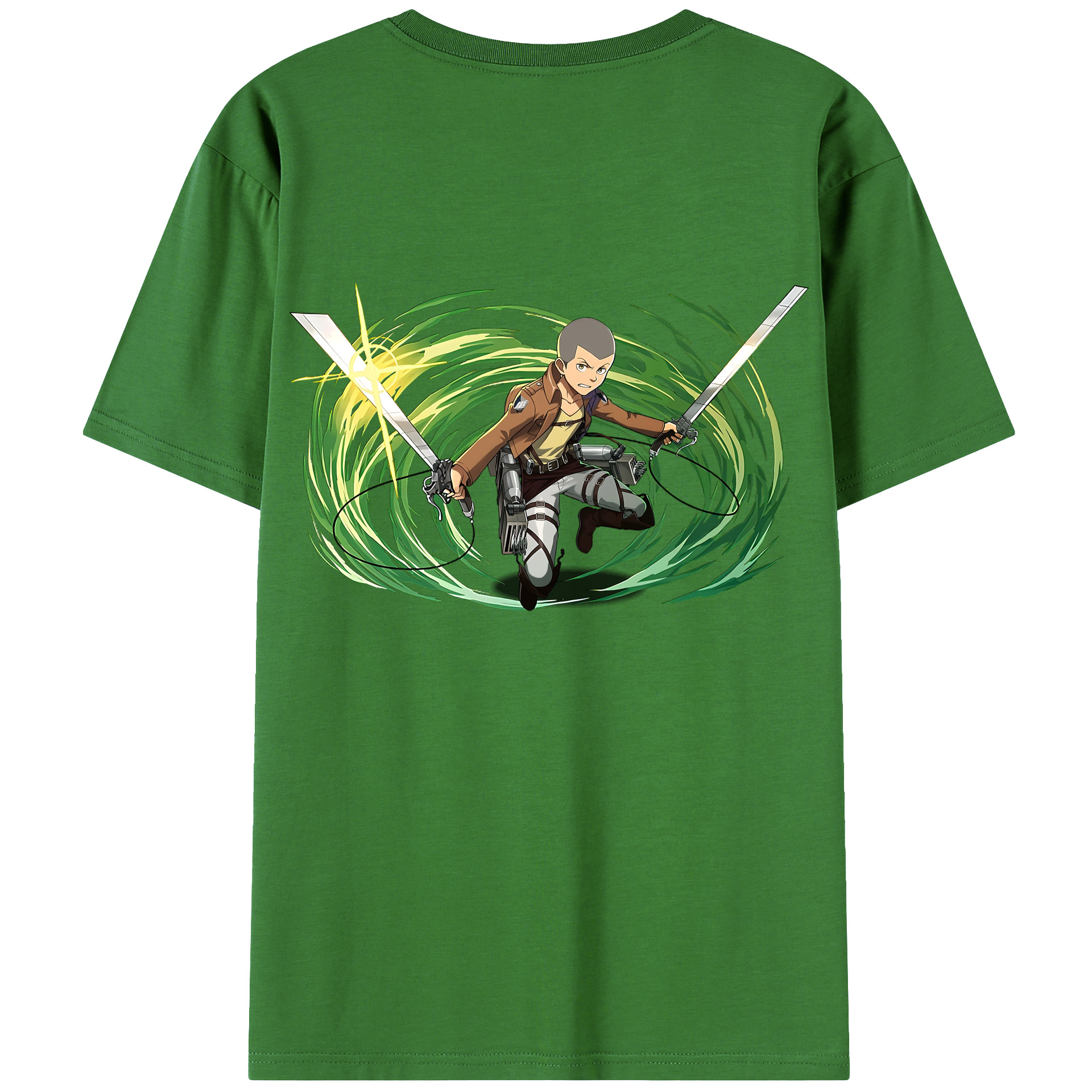 （画像用） 進撃の巨人 コニー·スプリンガー Attack on Titan Connie Springer レディース半袖Tシャツ(バックプリント)